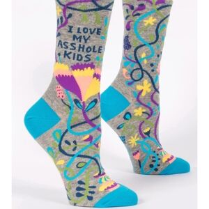 NWT "I Love My A**hole Kids" Socks